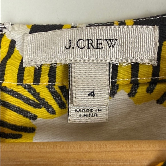 J Crew Green Ratti Electric Kiwi Cotton Tunic Dress Size 4 - Picture 4 of 9